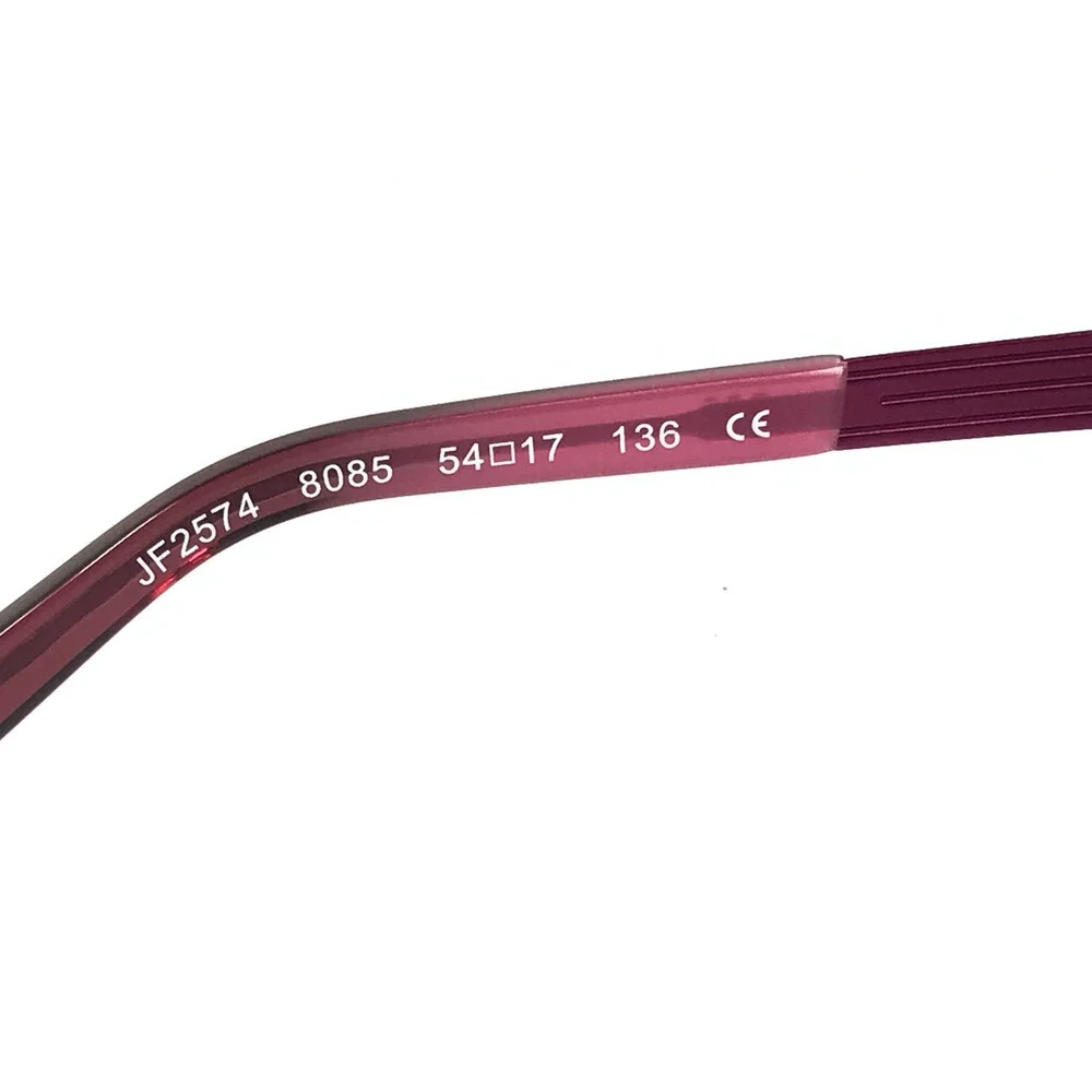 J.F. Rey Eyeglasses Frames JF2574 8085 Purple Pink Cat Eye Half Rim 54-17-136